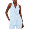 French Connection Harrie Vest In Blue