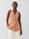 French Connection Harrie Vest In Camel