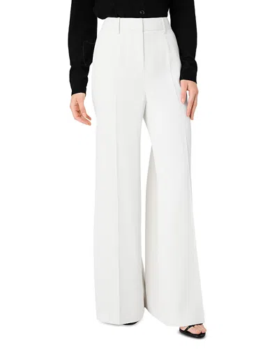 French Connection Harry High Waisted Wide Leg Pants In White