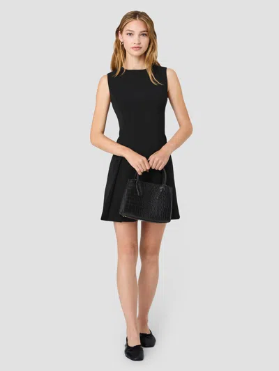 French Connection Harry Suiting Sleeveless Inverted Pleat Dress In Black