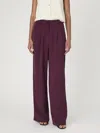 French Connection Harrie Suiting Trouser In Burgundy Red In Purple