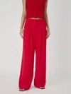 French Connection Harrie Wide Leg Suiting Pants In Red