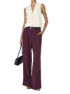 French Connection Harrie Womens Pleated Polyester Trouser Pants In Purple