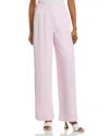 French Connection Harrie Wide Leg Suiting Pants In Sweet Pink