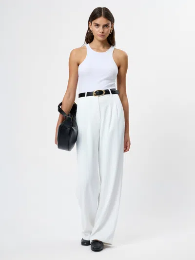 French Connection Harry Suiting Trousers In White