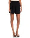 French Connection Harry Suiting Wide Leg Shorts In Black