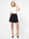 French Connection Harry Suiting Wide Leg Shorts  Shorts In Black