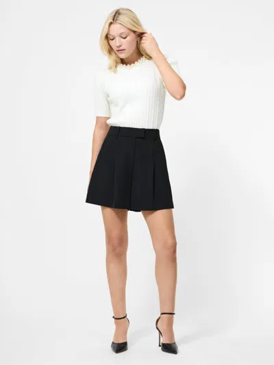 French Connection Harry Suiting Wide Leg Shorts  Shorts In Black