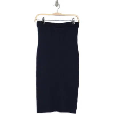French Connection High Waist Maxi Sweater Skirt In Black