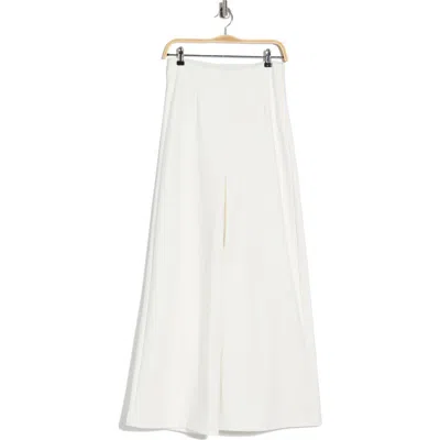French Connection High Waist Wide Leg Ponte Pants In White