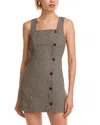 French Connection Houndstooth Mini Dress In Multi