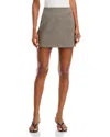 French Connection Houndstooth Mini Skirt In Neutral
