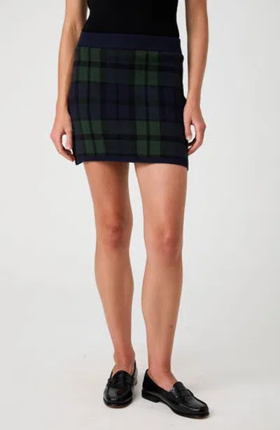 French Connection Houndstooth Miniskirt In Black