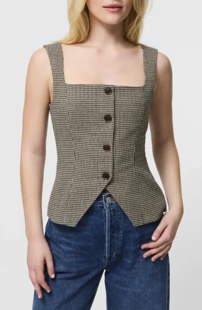 FRENCH CONNECTION FRENCH CONNECTION HOUNDSTOOTH SLEEVELESS TOP