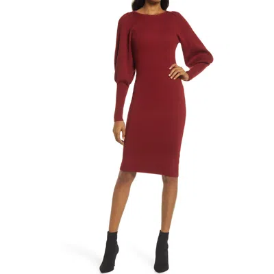 French Connection Joss Knit Midi Dress In Brown