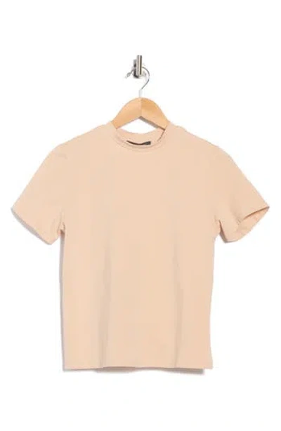 French Connection Justine Ruched Back T-shirt In Sand