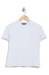 French Connection Justine Ruched Back T-shirt In Transparent