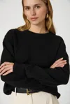 French Connection Kesia Boyfriend Sweater  Knitwear In Black