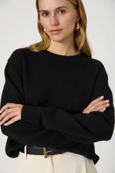 French Connection Kesia Boyfriend Sweater  Knitwear In Black