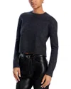 French Connection Kesia Crewneck Sweater In Dark Charcoal