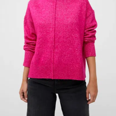 French Connection Kessy Recycled Turtleneck Sweater In Hot Magenta In Pink
