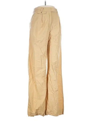 Pre-owned French Connection Khaki Pant In Gold