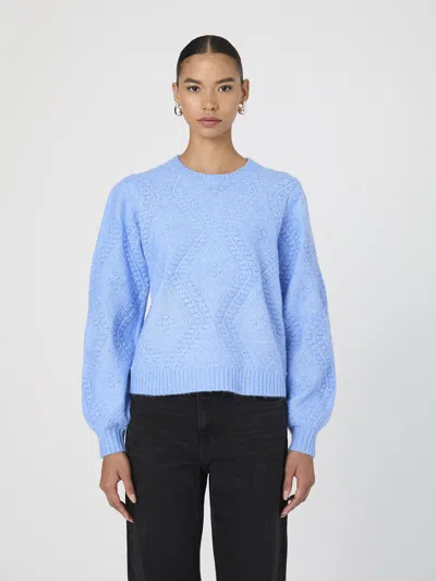 French Connection Kitty Bobble Sweater  Knitwear In Blue