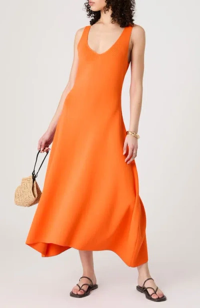 FRENCH CONNECTION FRENCH CONNECTION KNIT FIT & FLARE MIDI DRESS