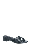French Connection Krissy Block Heel Sandal In Black