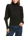 French Connection Krista Knit High Neck Sweater In Black