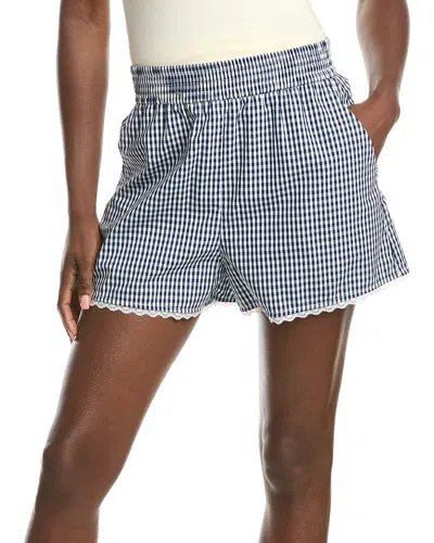 French Connection Lace-trim Short In Blue