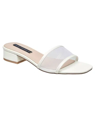 French Connection Ladies Pierre Mesh Sandal In White