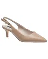 French Connection Ladies Quinn Slingback Kitten Heel In Neutral