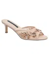 French Connection Ladies Ritz Mesh Kitten Heel In Brown