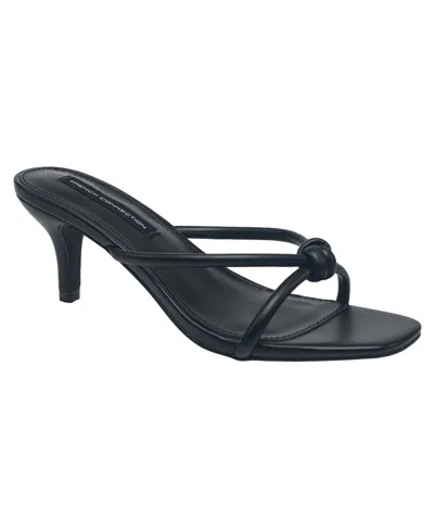 French Connection Ladies Twirl Kitten Heel In Black