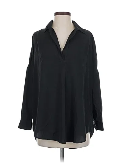 Pre-owned French Connection Long Sleeve Blouse In Black