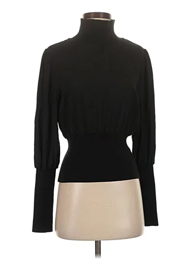 Pre-owned French Connection Long Sleeve Blouse In Black