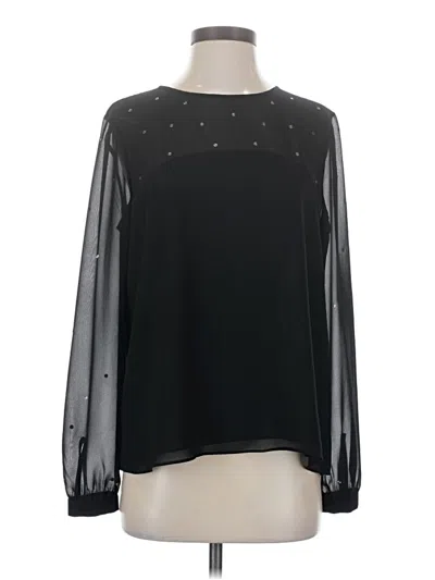 Pre-owned French Connection Long Sleeve Blouse In Black