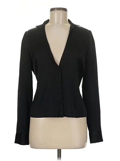 Pre-owned French Connection Long Sleeve Blouse In Black