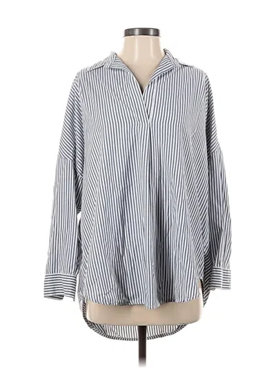 Pre-owned French Connection Long Sleeve Blouse In Blue