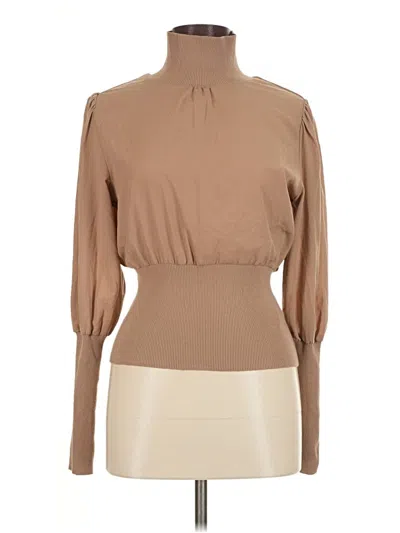 Pre-owned French Connection Long Sleeve Blouse In Brown