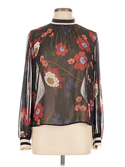 Pre-owned French Connection Long Sleeve Blouse In Brown