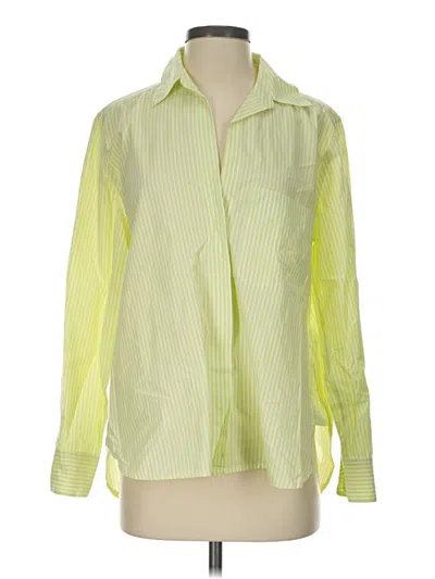 Pre-owned French Connection Long Sleeve Blouse In Green