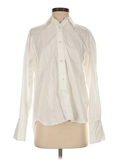 Pre-owned French Connection Long Sleeve Blouse In Ivory