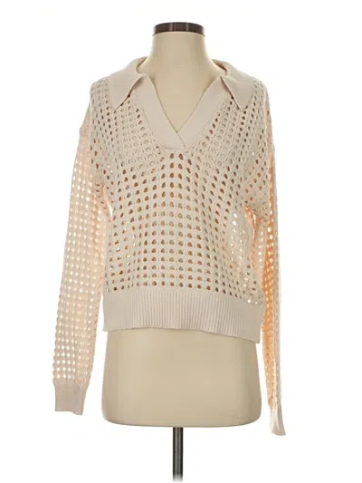 Pre-owned French Connection Long Sleeve Blouse In Ivory