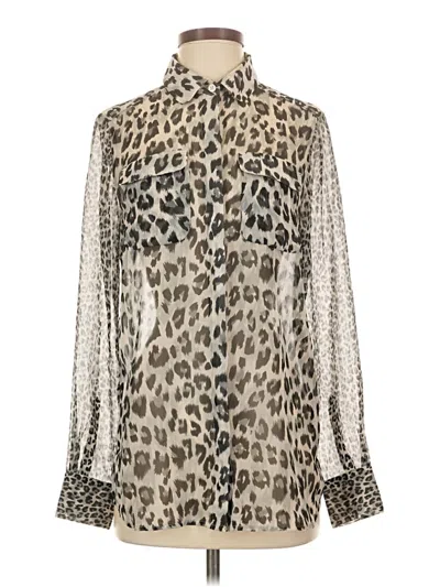 Pre-owned French Connection Long Sleeve Blouse In Ivory