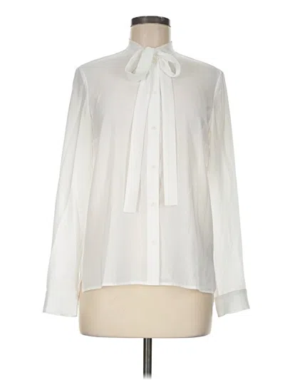 Pre-owned French Connection Long Sleeve Blouse In Ivory