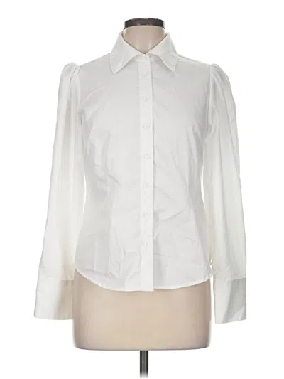 Pre-owned French Connection Long Sleeve Blouse In Ivory