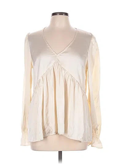 Pre-owned French Connection Long Sleeve Blouse In Ivory