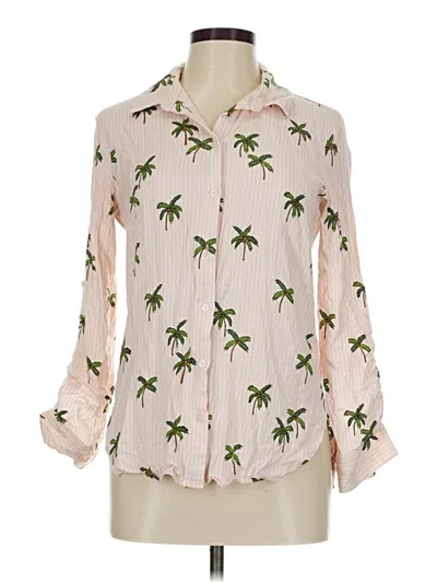 Pre-owned French Connection Long Sleeve Blouse In Pink